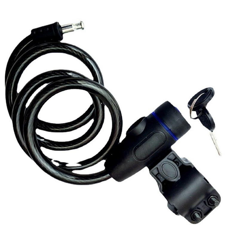 Maastikujalgratta lukk vargusvastane lukk mootorrattale Jalgratta juhtmelukk Elektrisõiduki trossluku Jalgrattavarustuse võti