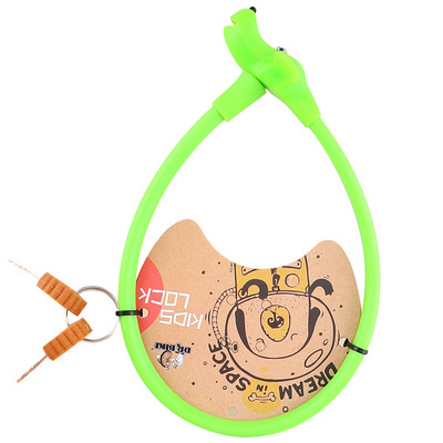 Silikoonist jalgrattalukk-DrBike kollane koerte jalgrattalukk lastejalgrattale, pehme puutega materjal väikelaste jalgrattale, laste tarvikud, 450 mm/580 m