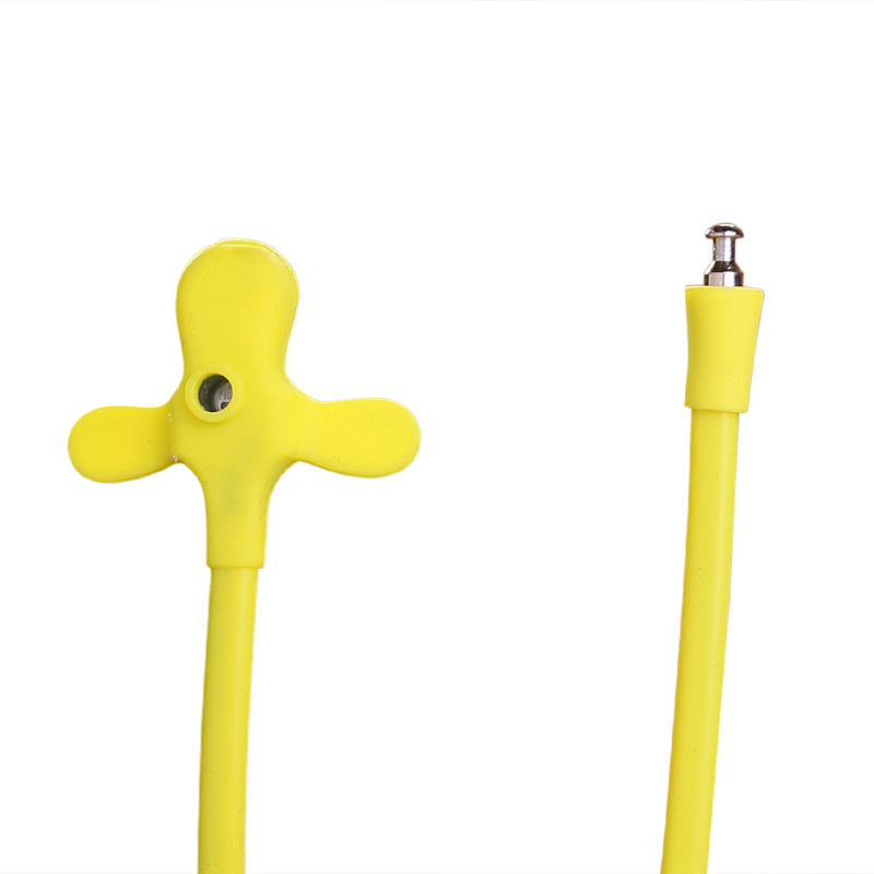 Silikoonist jalgrattalukk-DrBike kollane koerte jalgrattalukk lastejalgrattale, pehme puutega materjal väikelaste jalgrattale, laste tarvikud, 450 mm/580 m