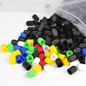 50/100db autókerék gumiabroncs Schrader/Presta szelepszár műanyag kupakok színes porálló fúvókafedelek MTB kerékpár tartozékok