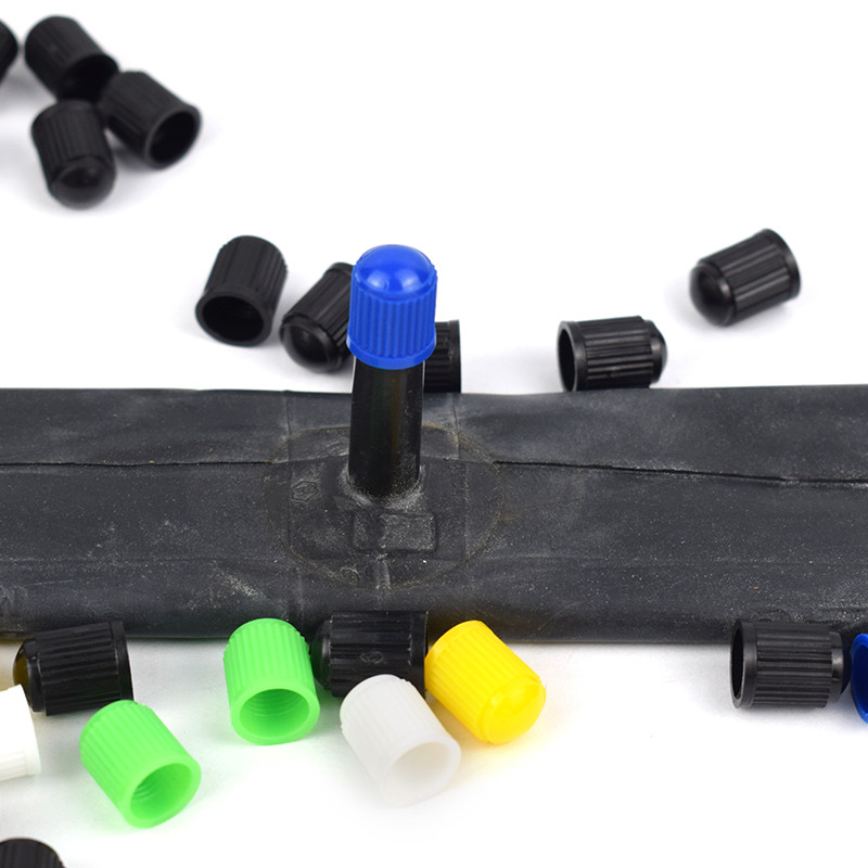50/100db autókerék gumiabroncs Schrader/Presta szelepszár műanyag kupakok színes porálló fúvókafedelek MTB kerékpár tartozékok
