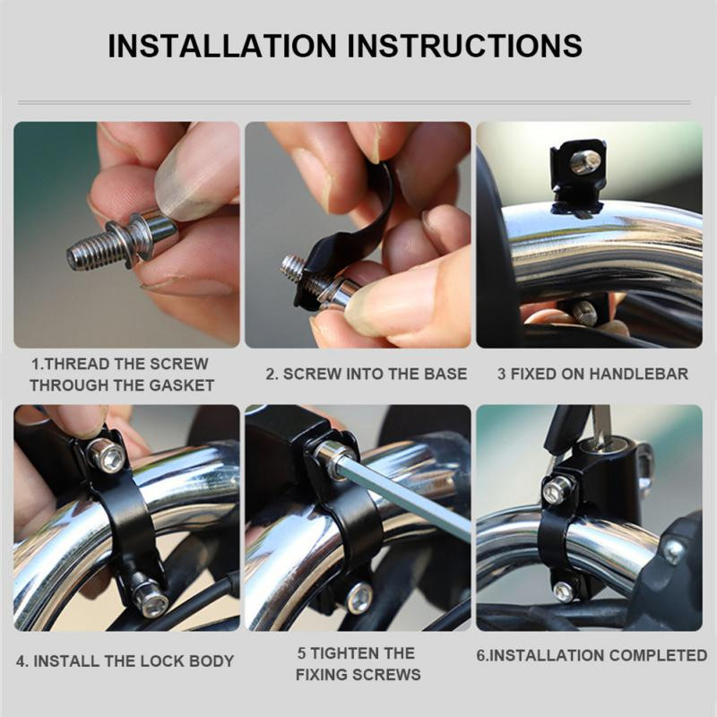 Dviračio šalmo užraktas Lauke Jojimo šalmas Apsaugos nuo vagystės pakabinamas užraktas, skirtas elektriniam motociklui MTB dviračio šalmo užraktas su dviem raktais