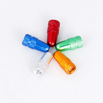 Deemount 4 ΤΕΜ/Παρτίδα Κύκλος βαλβίδας Καπάκι F/V Ακροφύσιο Presta με σπείρωμα CNC Κάλυμμα καπακιού από ανοδιωμένο κράμα Ελαφριά πολλαπλά χρώματα