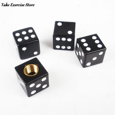 4TK plastikust jalgratta täringu rehvi klapikorgid mägijalgratta rehvi õhuklapi vars tolmukorgid auto ATV veljed jalgratta tarvikud punased