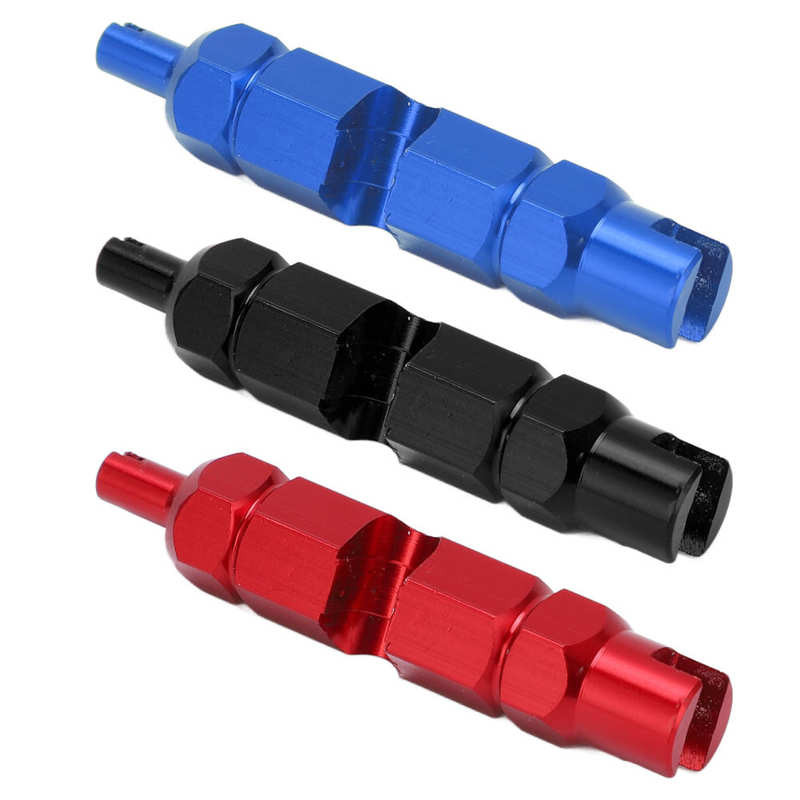 2tk Jalgrattarehvi otsiku mutrivõtme klapi südamiku tööriist Presta Schraderi klapi südamiku eemaldaja topeltpeaga klapi südamiku mutrivõtme parandamise tööriist