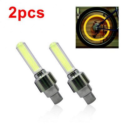 2 vnt. dviračio vožtuvo šviesos motociklo ratai padangų lempos LED žibinto vožtuvo koto kalnų dviračių dangteliai, skirti dviračių automobilių dviračių priedams