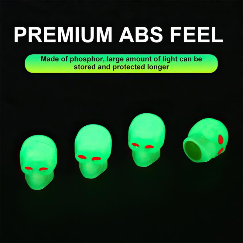 Kerékpár szelepsapka univerzális gumiabroncs keréktárcsa fúvókák könnyű világító gumiabroncs szelepsapka autós motorkerékpár tartozékokhoz