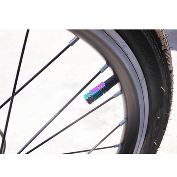 4PCS Капачки за клапани Алуминиева сплав Калъфи за стебла на автомобилни гуми за мотоциклети Камиони MTB шосейни велосипеди SchraderCaps Аксесоари за велосипеди