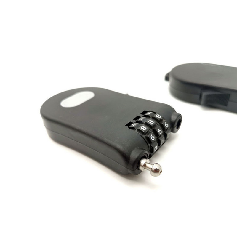 3-kohaline vargusvastane lukukood, kaabellukk, turvaparool, pikk rullvanker tabalukk köis jalgrattaosad mini pikendatav traat