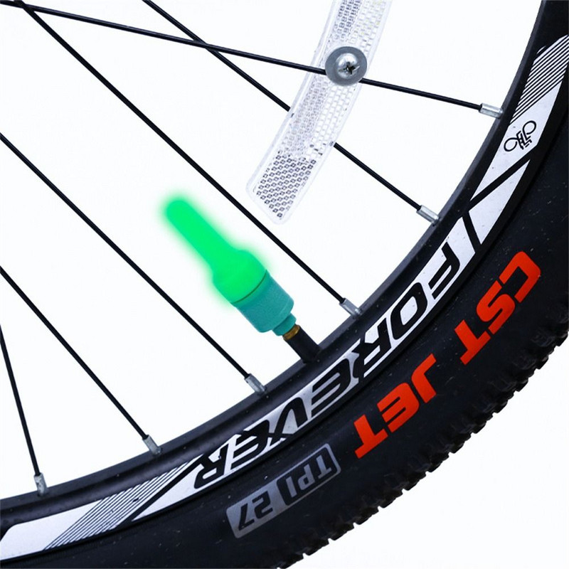 2 buc. Lumină cu LED pentru bicicletă Neon cu spițe pentru bicicletă Lumină pentru roată impermeabilă pentru roată, roată, roată, supapă pentru praf, lampă, accesorii pentru ciclism