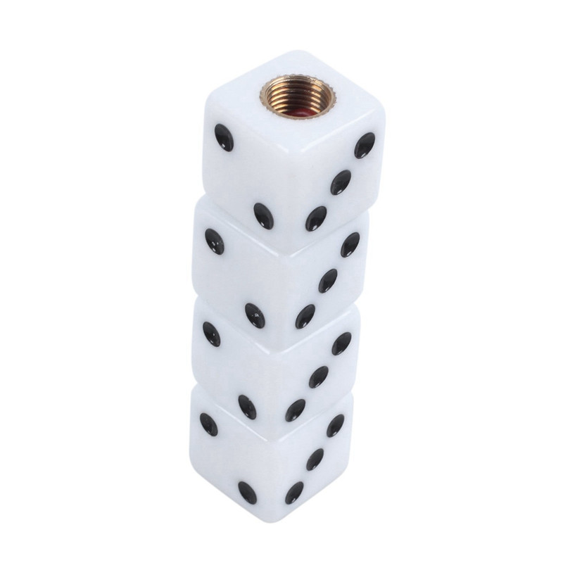 8 bucăți mașină Vehicul Dice Design Anvelope Valve Roți Capace Tijă