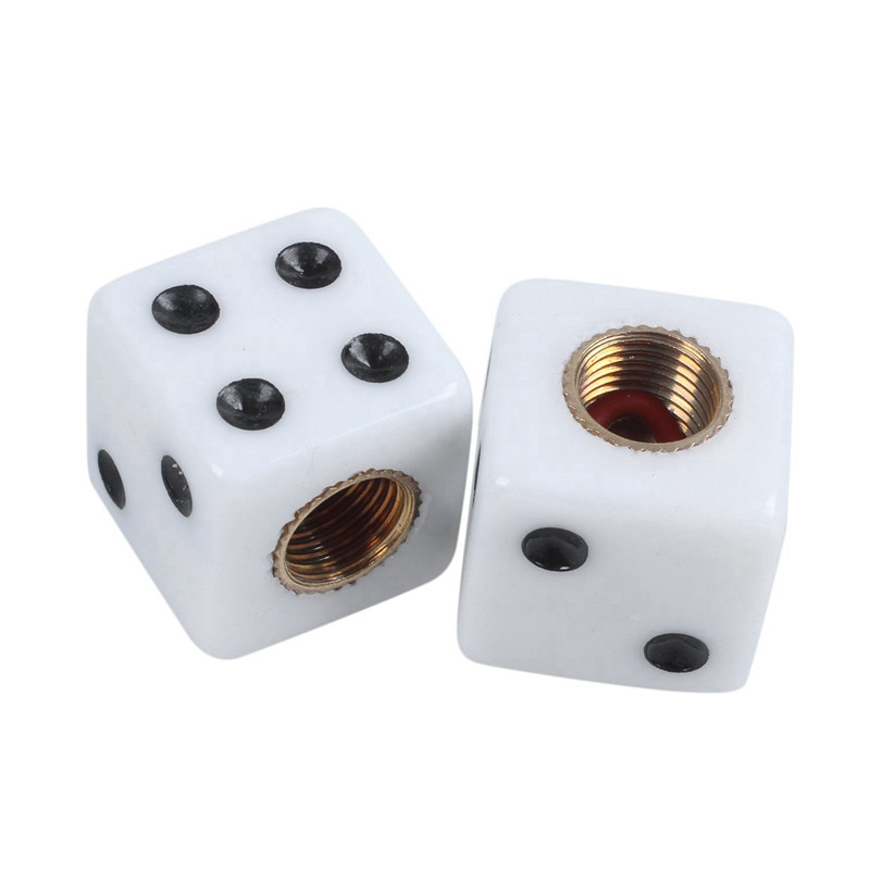8 bucăți mașină Vehicul Dice Design Anvelope Valve Roți Capace Tijă