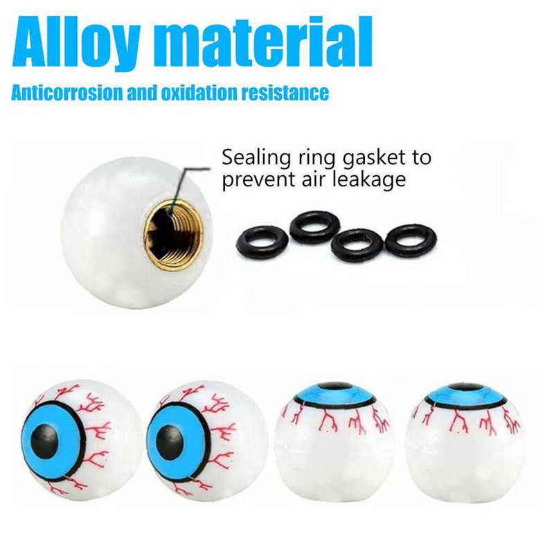 4 tükki Jalgratta ventiilid korgid Suukaitse tolmukatted Mootorratta auto rataste rehvide kujundamine asendusosade tarvikud