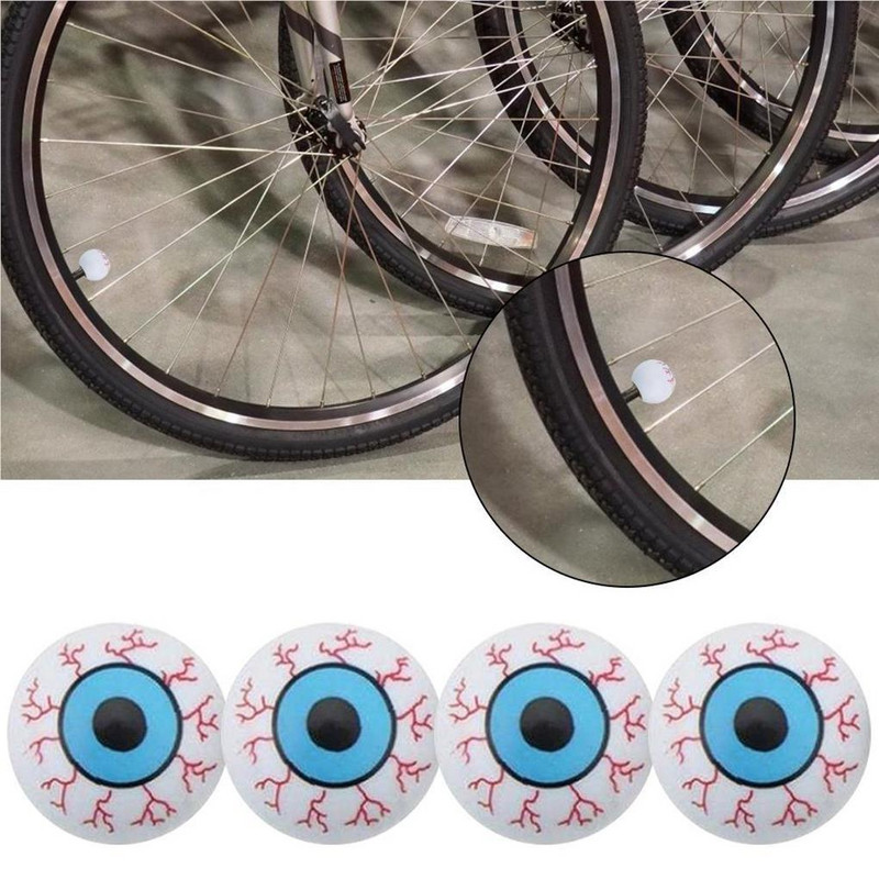 4 tükki Jalgratta ventiilid korgid Suukaitse tolmukatted Mootorratta auto rataste rehvide kujundamine asendusosade tarvikud