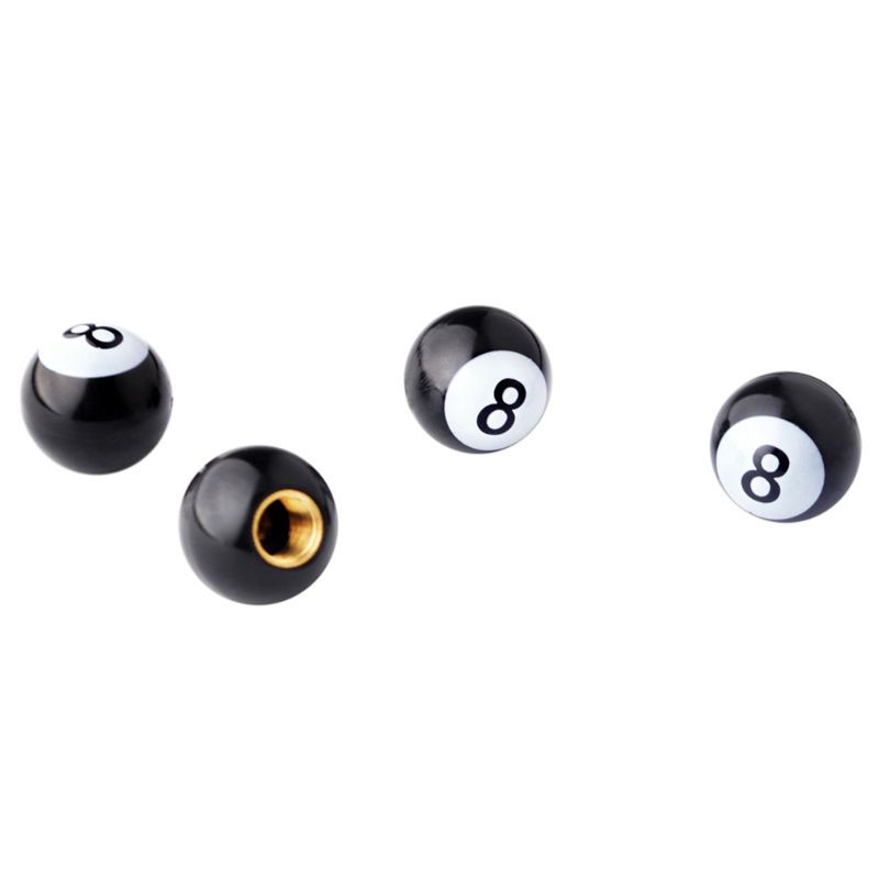 MTB keréklevegő VALVE szársapkákhoz univerzális abroncs VALVE szársapkákhoz Biliárd fekete 8 golyós formájú autós teherautó csomag