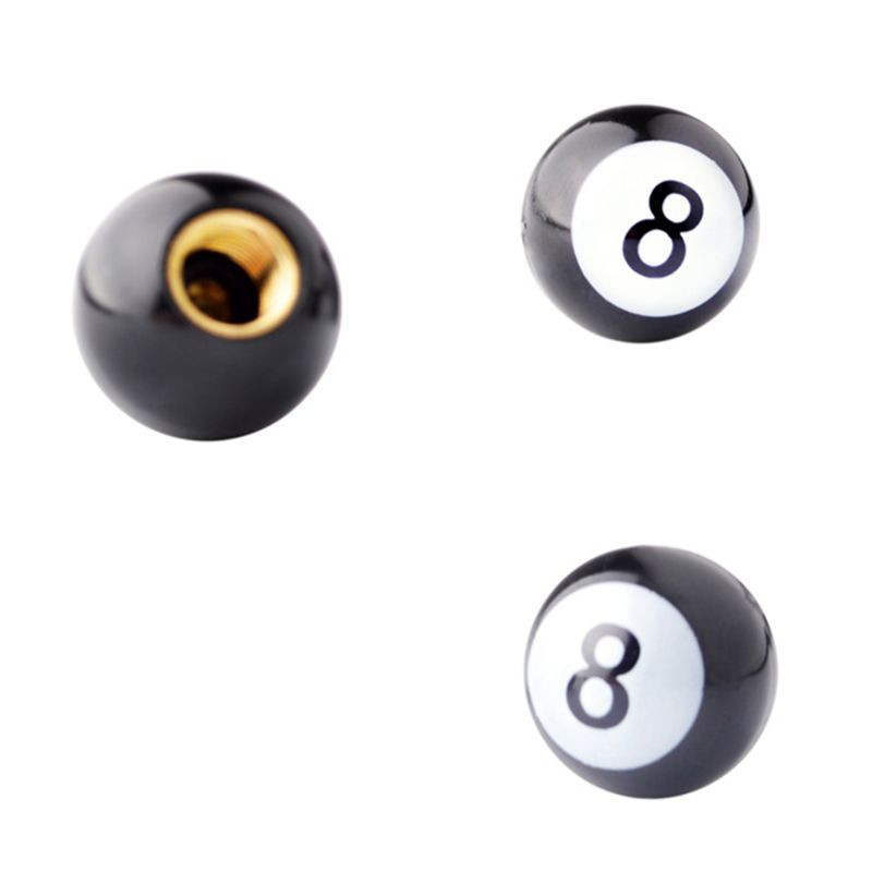 MTB keréklevegő VALVE szársapkákhoz univerzális abroncs VALVE szársapkákhoz Biliárd fekete 8 golyós formájú autós teherautó csomag