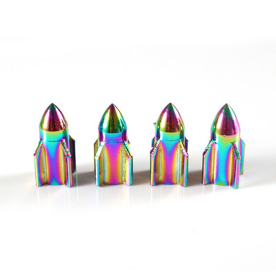 4db alumínium rakéta kivitelű kerékpárszelep-adapter porálló szelepsapkák kerékabroncs gumiabroncs felni szársapkák porvédő kerékpár tartozékok