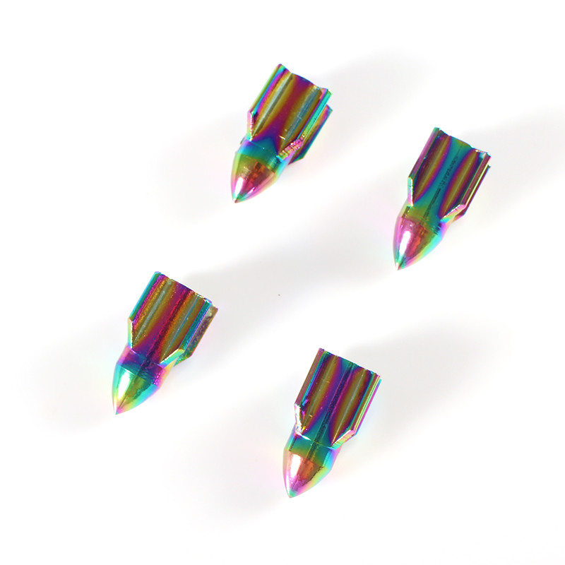 4db alumínium rakéta kivitelű kerékpárszelep-adapter porálló szelepsapkák kerékabroncs gumiabroncs felni szársapkák porvédő kerékpár tartozékok