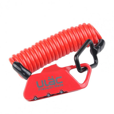 Blocare portabilă pentru cască cu parolă, convenabil pentru a transporta Încuietoare de cablu de oțel ușor pentru bicicletă, biciclete de munte, blocare de siguranță