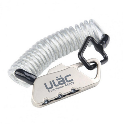 Blocare portabilă pentru cască cu parolă, convenabil pentru a transporta Încuietoare de cablu de oțel ușor pentru bicicletă, biciclete de munte, blocare de siguranță