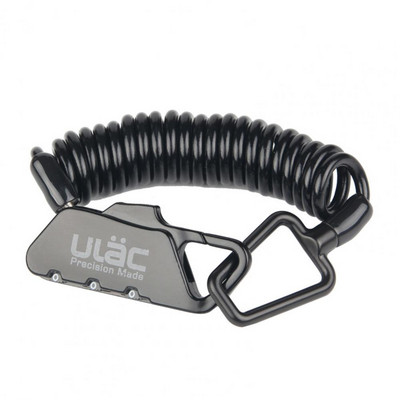 Blocare portabilă pentru cască cu parolă, convenabil pentru a transporta Încuietoare de cablu de oțel ușor pentru bicicletă, biciclete de munte, blocare de siguranță