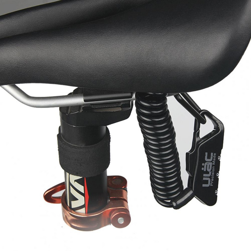 Blocare portabilă pentru cască cu parolă, convenabil pentru a transporta Încuietoare de cablu de oțel ușor pentru bicicletă, biciclete de munte, blocare de siguranță