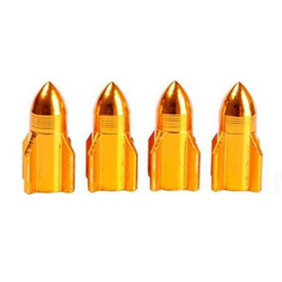 4db Rocket Shape Design Motorkerékpár Kerékpár teherautó Légnyílás burkolat Gumiabroncs felni szelep alumínium ötvözet kerékszár sapkák 5 szín