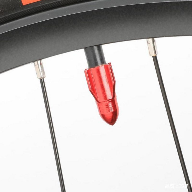 4db Rocket Shape Design Motorkerékpár Kerékpár teherautó Légnyílás burkolat Gumiabroncs felni szelep alumínium ötvözet kerékszár sapkák 5 szín