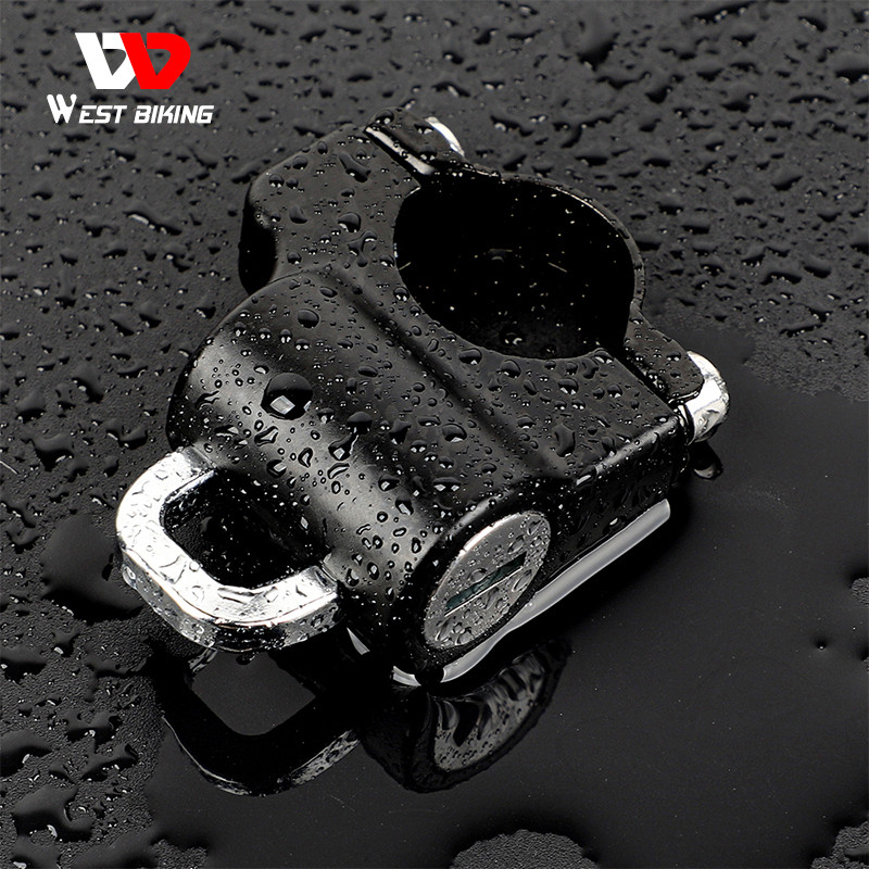 WEST BIKING Mini kerékpáros sisakzár Lopásgátló ötvözet kábelzár sisaktáskához Motorkerékpár MTB kerékpártartozékok két kulccsal