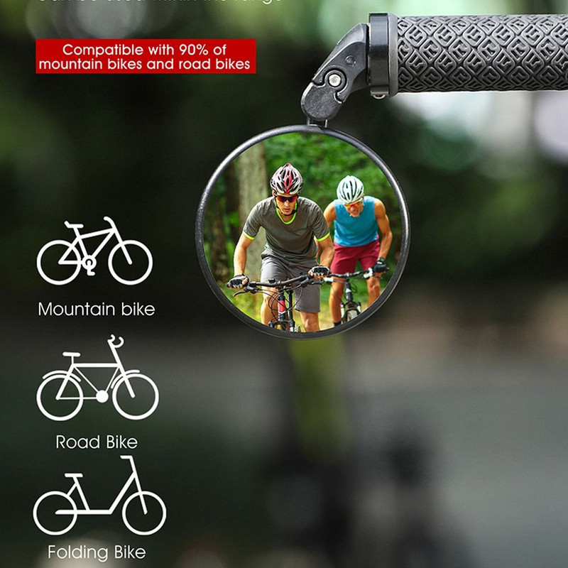 Oglindă universală reglabilă de revizuire a bicicletei Oglindă de ghidon cu rotire la 360 de grade pentru MTB Accesorii pentru ciclism de munte