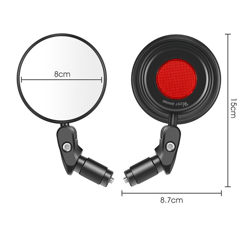 Oglindă universală reglabilă de revizuire a bicicletei Oglindă de ghidon cu rotire la 360 de grade pentru MTB Accesorii pentru ciclism de munte