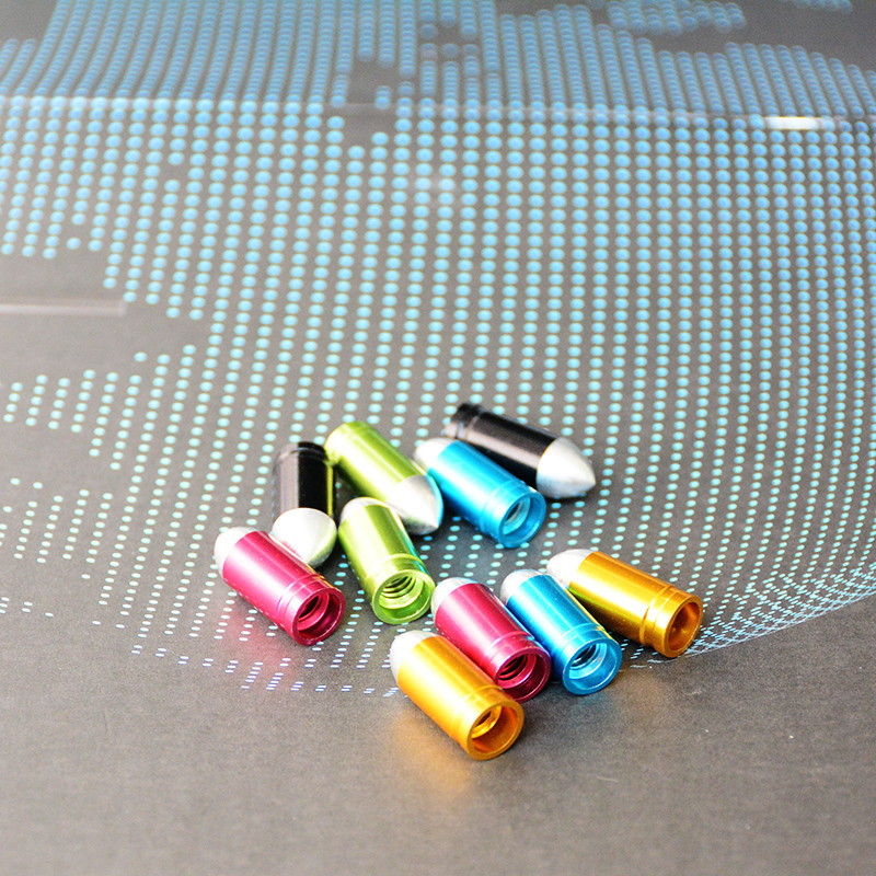 2 buc. Capac de supapă franceză FV pentru bicicletă, din aliaj de aluminiu, tub pentru bicicletă MTB, Presta Schrader, capace de supapă de aer