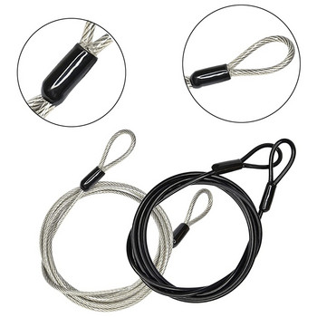 100CM/3.3Ft дълъг път за заключване на кабел за сигурност, плетен кабел със стоманено покритие, ключалка за багаж, кабел за безопасност, телено въже