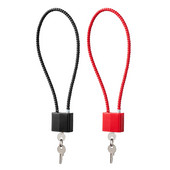 Кабелни ключалки за багаж с 5-милиметров стоманен кабел за порта Малки огради Калъф за съхранение