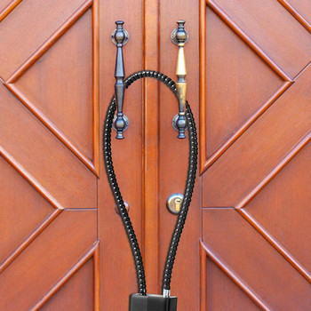 Кабелни ключалки за багаж с 5-милиметров стоманен кабел за порта Малки огради Калъф за съхранение