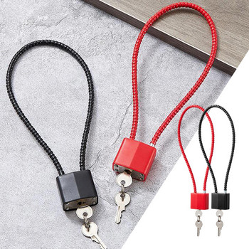 Кабелни ключалки за багаж с 5-милиметров стоманен кабел за порта Малки огради Калъф за съхранение