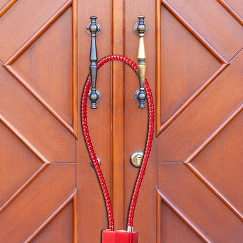 Кабелни ключалки за багаж с 5-милиметров стоманен кабел за порта Малки огради Калъф за съхранение