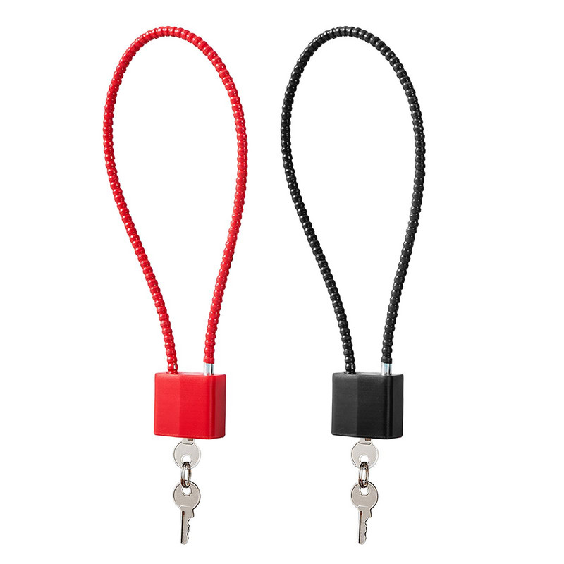 Кабелни ключалки за багаж с 5-милиметров стоманен кабел за порта Малки огради Калъф за съхранение
