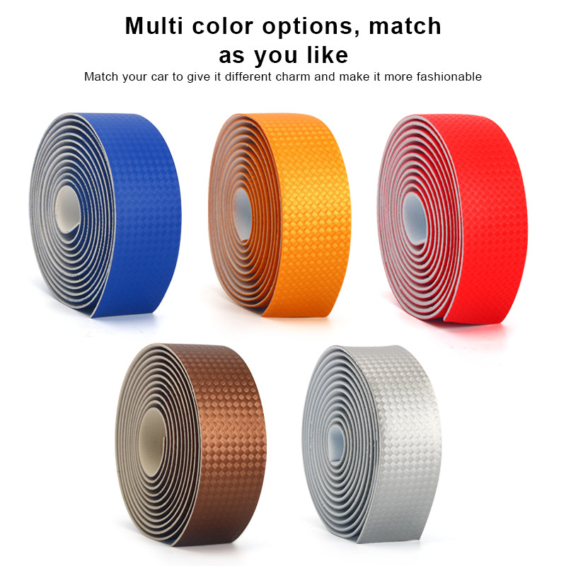 Riteņbraukšanas PU+EVA stūres siksna Neslīdošs viegls svars šosejas velosipēdam oglekļa siksna āra braukšanai velosipēda rokturis lente melna