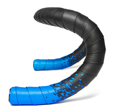 Ghidon de drum cu mânere de bicicletă înfășurate cu curbe de bicicletă Dead Fly cu curele anti-alunecare de culoare gradient Bandă de ghidon pentru biciclete