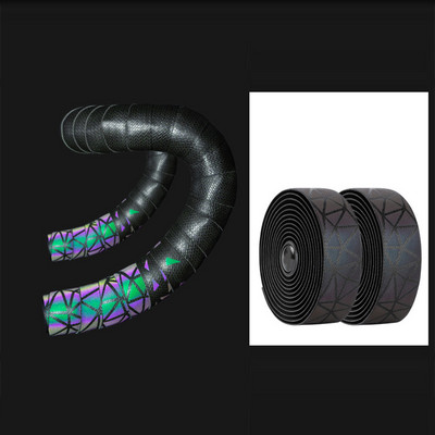 Ghidon de drum cu mânere de bicicletă înfășurate cu curbe de bicicletă Dead Fly cu curele anti-alunecare de culoare gradient Bandă de ghidon pentru biciclete