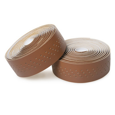 Curele de ghidon de bicicletă perforate vintage, din piele, care absorb șocuri, anti-alunecare, Confort, curele de ghidon extinse pentru bicicletă de drum