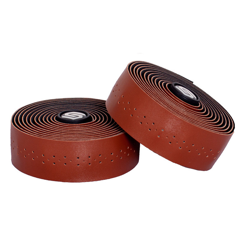 Curele de ghidon de bicicletă perforate vintage, din piele, care absorb șocuri, anti-alunecare, Confort, curele de ghidon extinse pentru bicicletă de drum