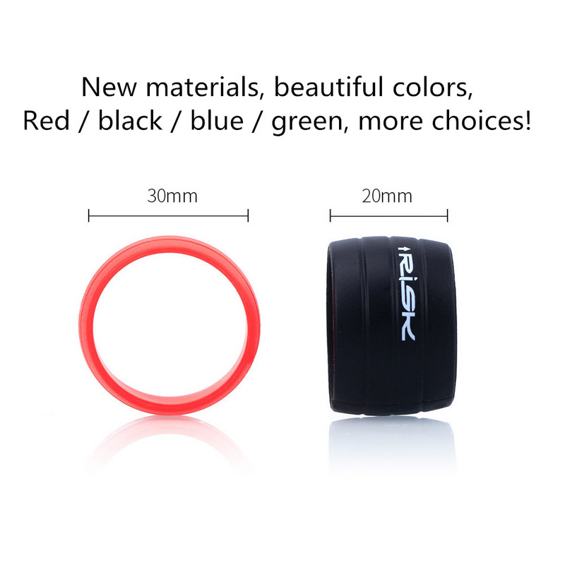 Risk Üks paar jalgratta juhtrauda teip kinnitusaasad maanteeratta käepideme käepideme ümbris hoidev silikoonrõngad jalgrattasõidu fikseeritud varrukas krae