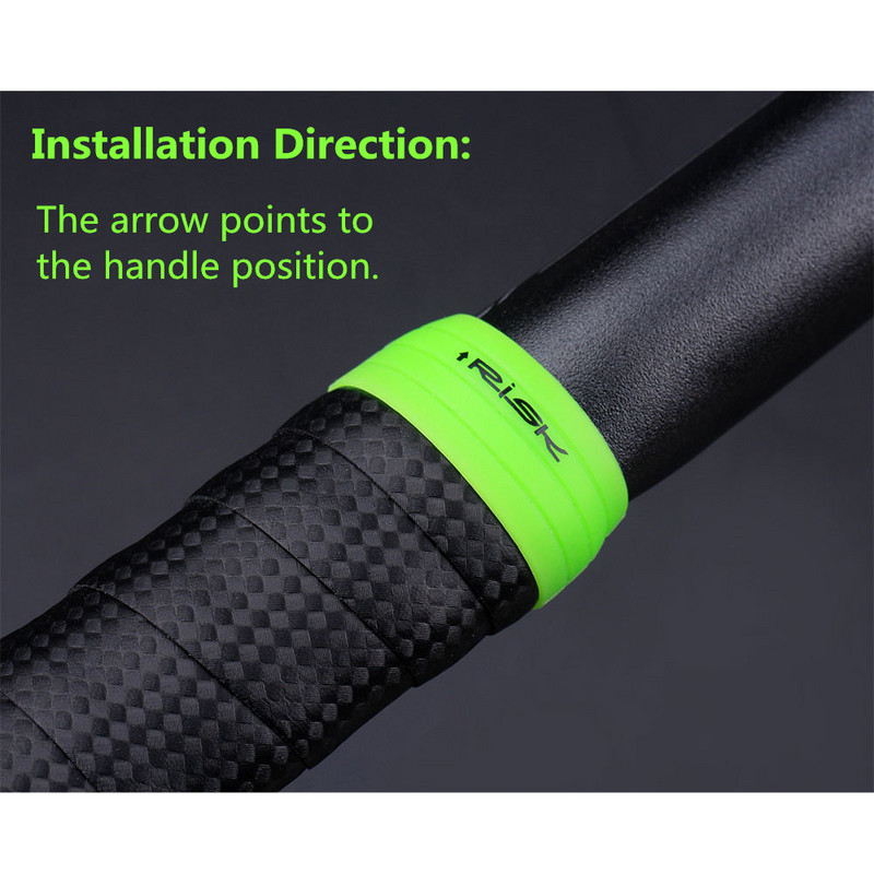 Risk Üks paar jalgratta juhtrauda teip kinnitusaasad maanteeratta käepideme käepideme ümbris hoidev silikoonrõngad jalgrattasõidu fikseeritud varrukas krae