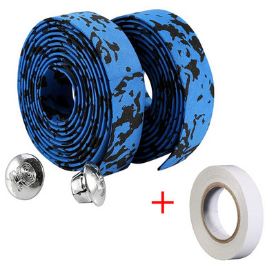 Mikroszálas országúti kerékpár kormányszalag terepszínű kerékpáros fogantyú öv parafa borítás rúddugókkal Kerékpár kormányrúd markolat szalagok