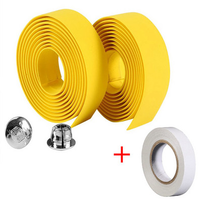 Mikroszálas országúti kerékpár kormányszalag terepszínű kerékpáros fogantyú öv parafa borítás rúddugókkal Kerékpár kormányrúd markolat szalagok