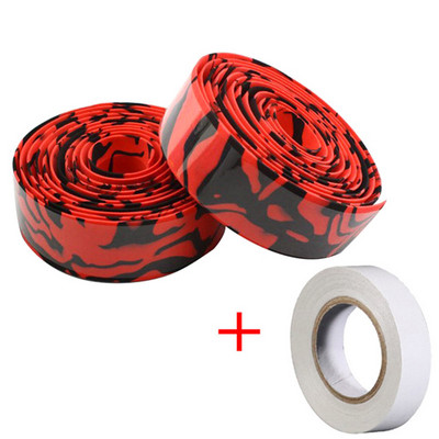 Mikroszálas országúti kerékpár kormányszalag terepszínű kerékpáros fogantyú öv parafa borítás rúddugókkal Kerékpár kormányrúd markolat szalagok