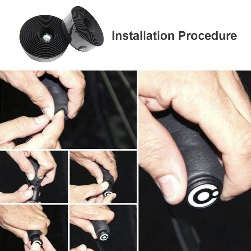 Mikroszálas országúti kerékpár kormányszalag terepszínű kerékpáros fogantyú öv parafa borítás rúddugókkal Kerékpár kormányrúd markolat szalagok