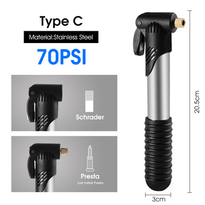 WEST BIKING dviračių siurblys Mini nešiojamas MTB plento dviračių siurblys dviračių pripūtimas Presta Schrader vožtuvo žarnos siurbliai dviračių priedai